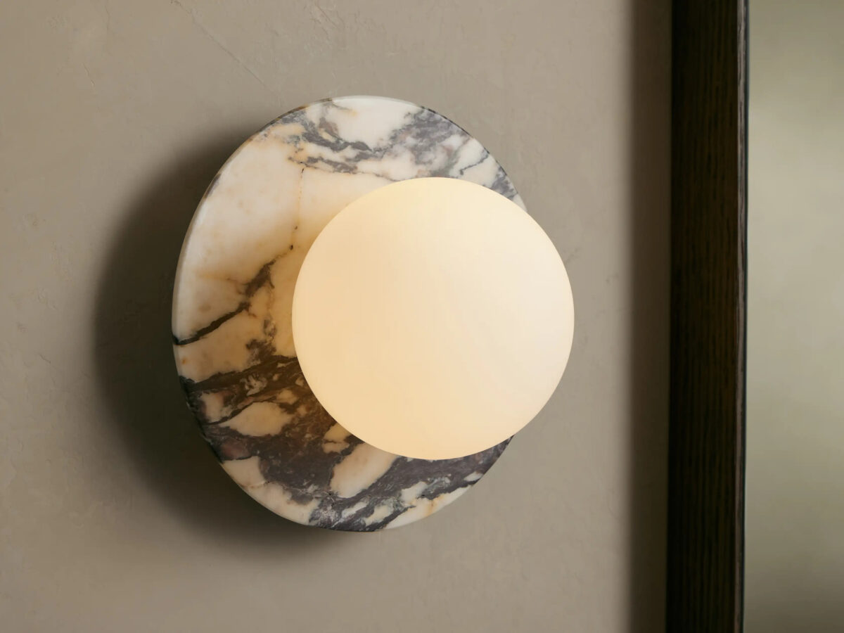 GV Corinna Modern Marble Sconce in Calacatta Gold - Image 4