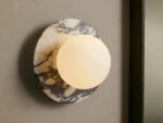 GV Corinna Modern Marble Sconce in Calacatta Gold - Image 4