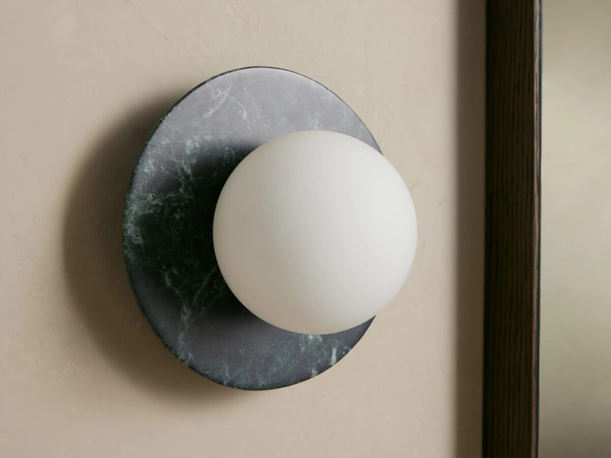 GV Corinna Modern Marble Sconce in Calacatta Gold - Image 8