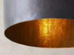 GV Iron Cone Pendant 14 Inch Black and Brass - Image 6