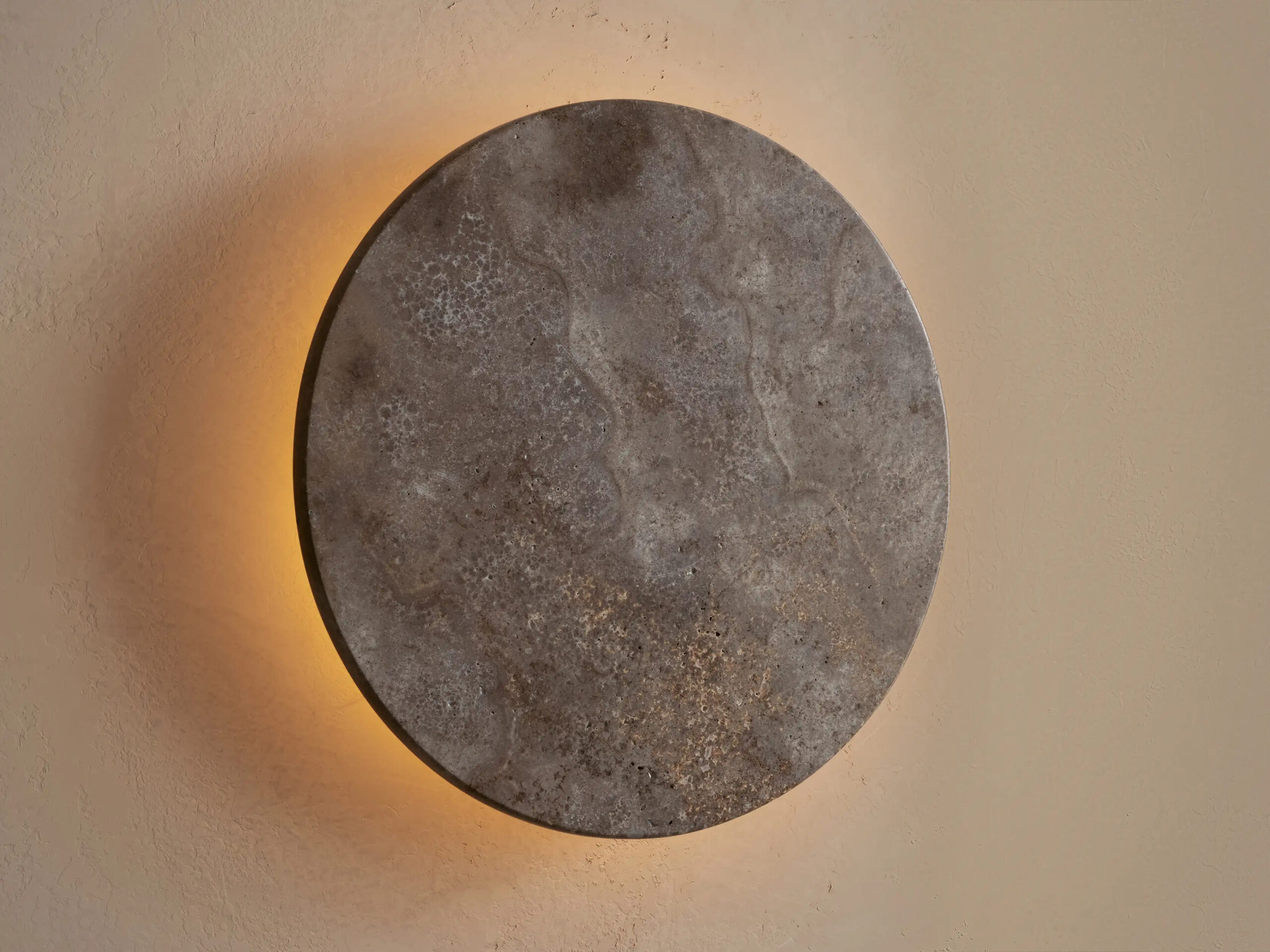 6610413H001_IX251013 GV Odette Stone Modern Sconce Outdoor LED Wall Light - Image 1