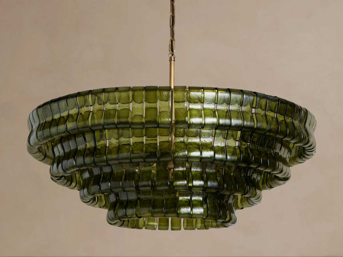 GV Ghiaccio Round Glass Chandelier - Image 2