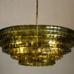 GV Ghiaccio Round Glass Chandelier