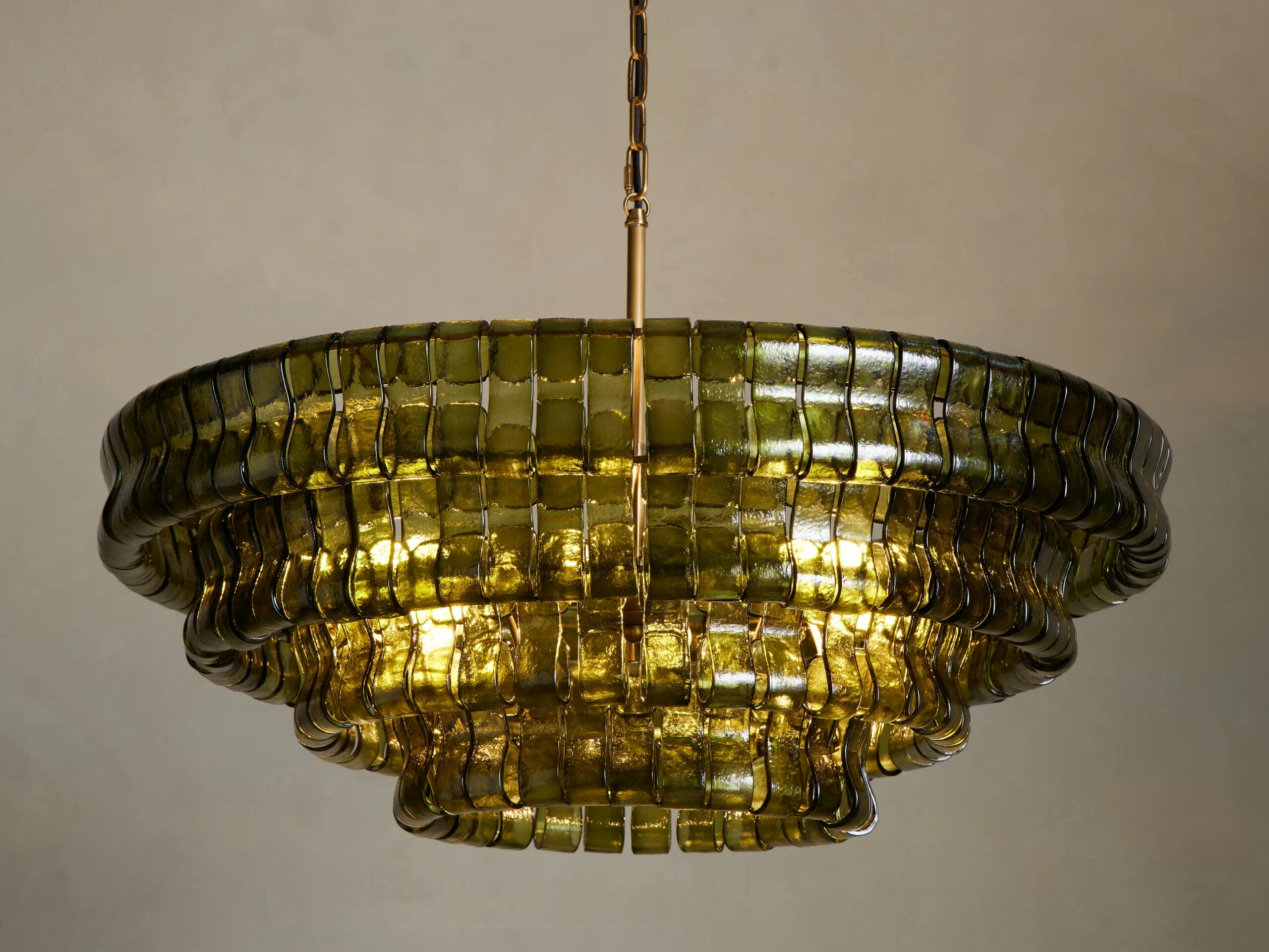 6610413H04KT_IC251223 GV Ghiaccio Round Glass Chandelier - Image 1