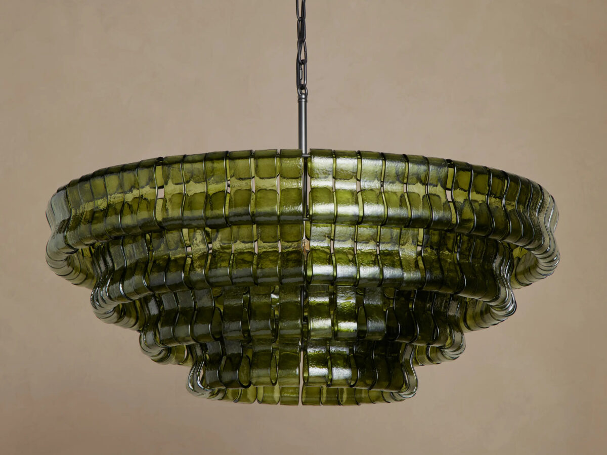 GV Ghiaccio Round Glass Chandelier - Image 7