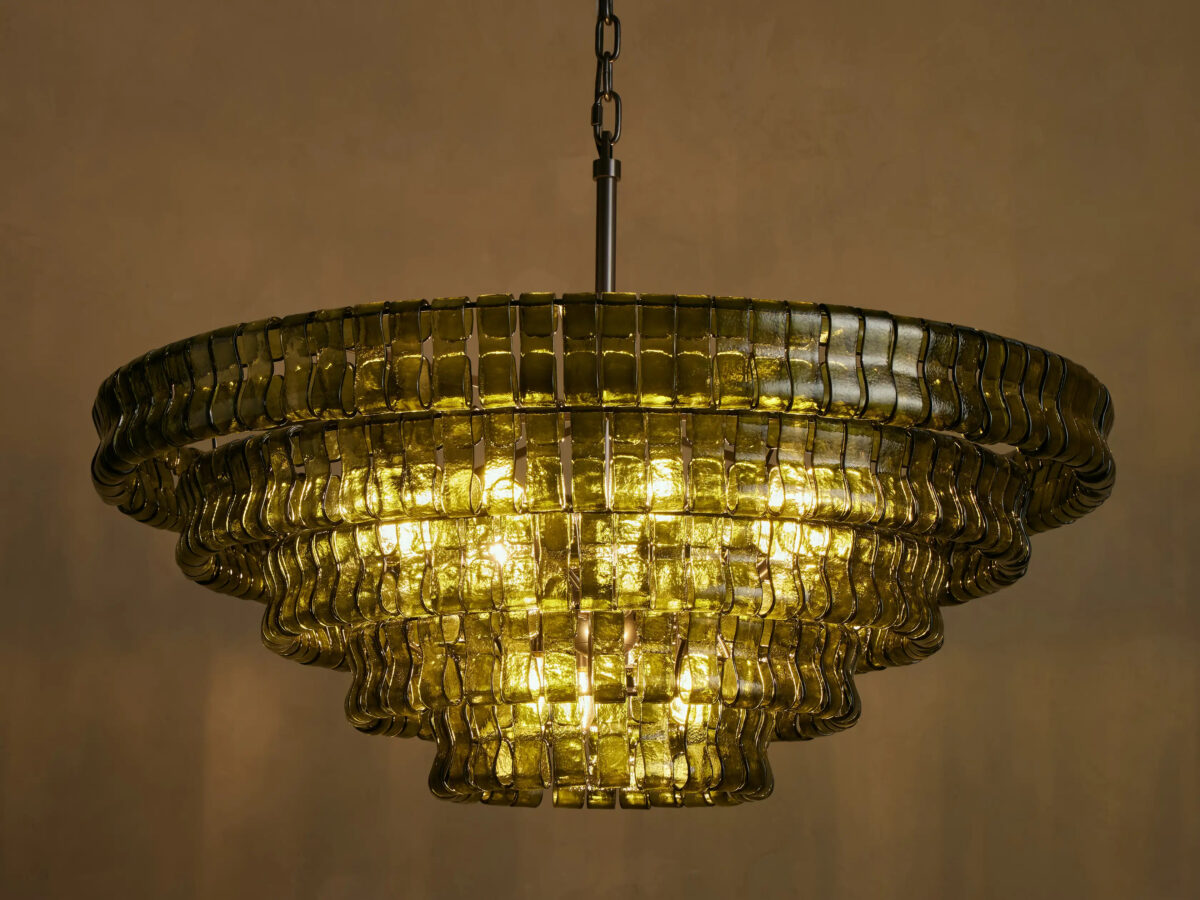 GV Ghiaccio Round Glass Chandelier - Image 10