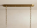GV Glass Chandelier Ghiaccio Oval Green Bronze 54 Inch - Image 12