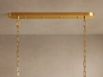 GV Glass Chandelier Ghiaccio Oval Green Bronze 54 Inch - Image 16