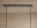 GV Glass Chandelier Ghiaccio Oval Green Bronze 54 Inch - Image 8