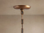 GV Ghiaccio Glass Modern Pendant in Green and Brass - Image 4