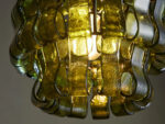 GV Ghiaccio Glass Modern Pendant in Green and Brass - Image 7