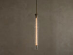 GV Glass Brass Pendant Hammered Glass Light