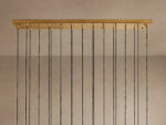 GV Glass Linear Light Hammered Glass Chandelier - Image 2
