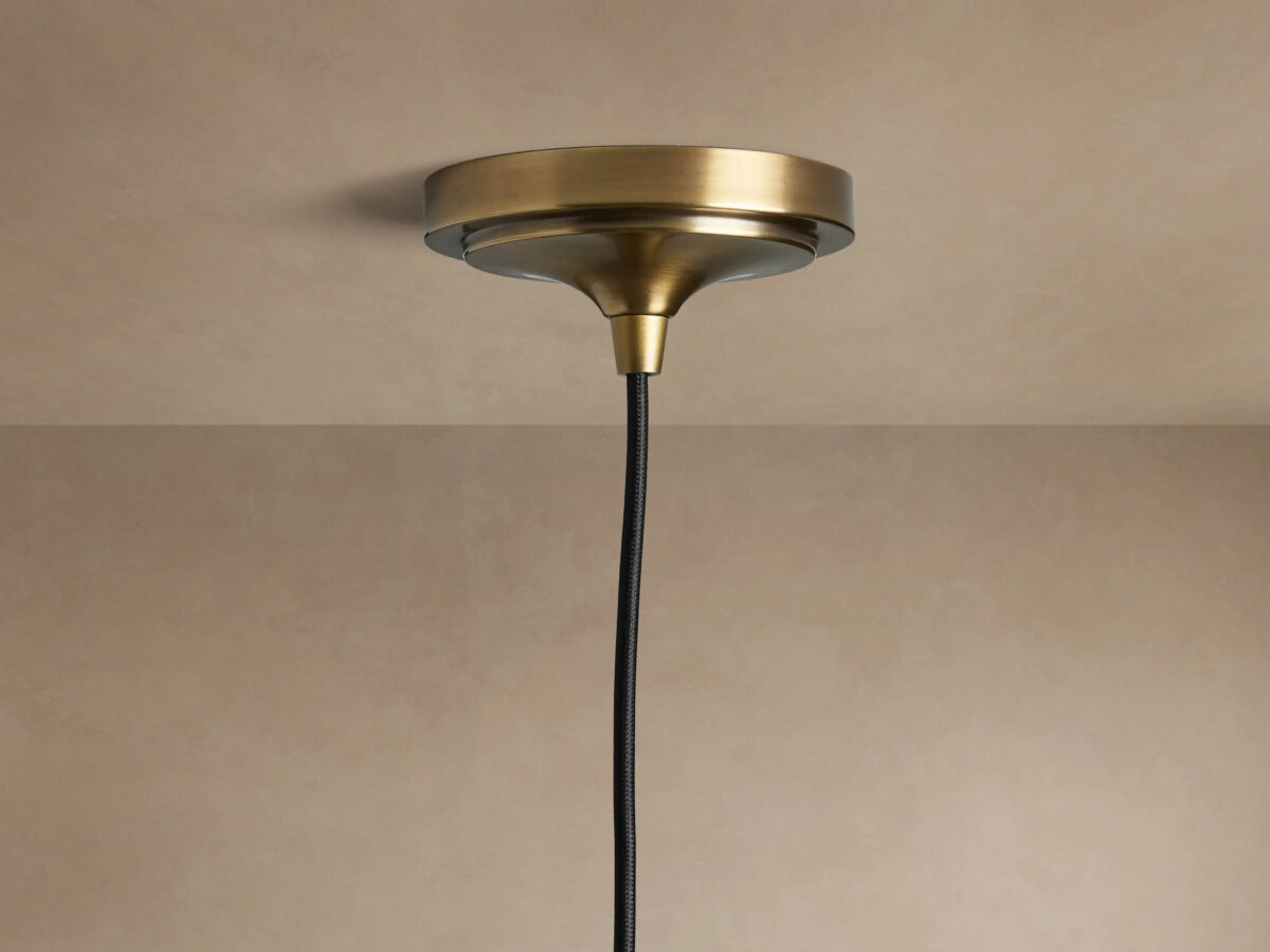 GV Brass Fan Pendant in Recycled Metal - Image 4
