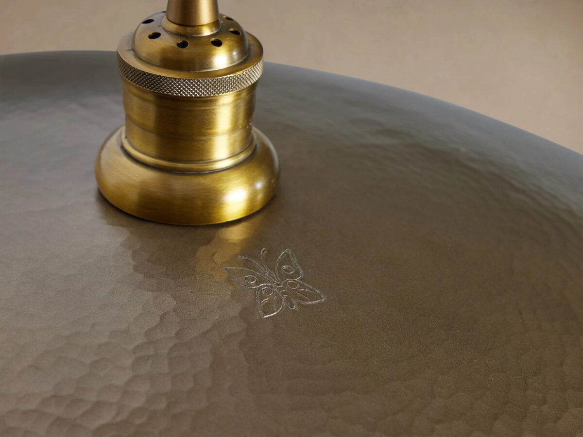 GV Brass Fan Pendant in Recycled Metal - Image 3