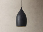 GV Iron Cone Pendant 14 Inch Black and Brass - Image 8
