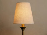 GV Saige Bronze Wall Sconce with Off White Shades - Image 8