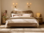 GV Saige Bronze Wall Sconce with Off White Shades - Image 6