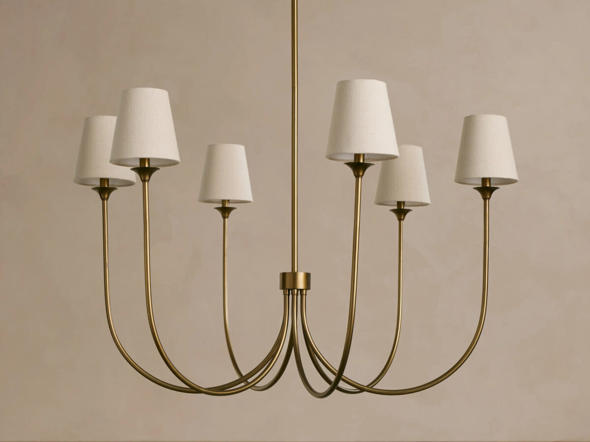 GV Saige Brass Chandelier Round 42 Inch - Image 3