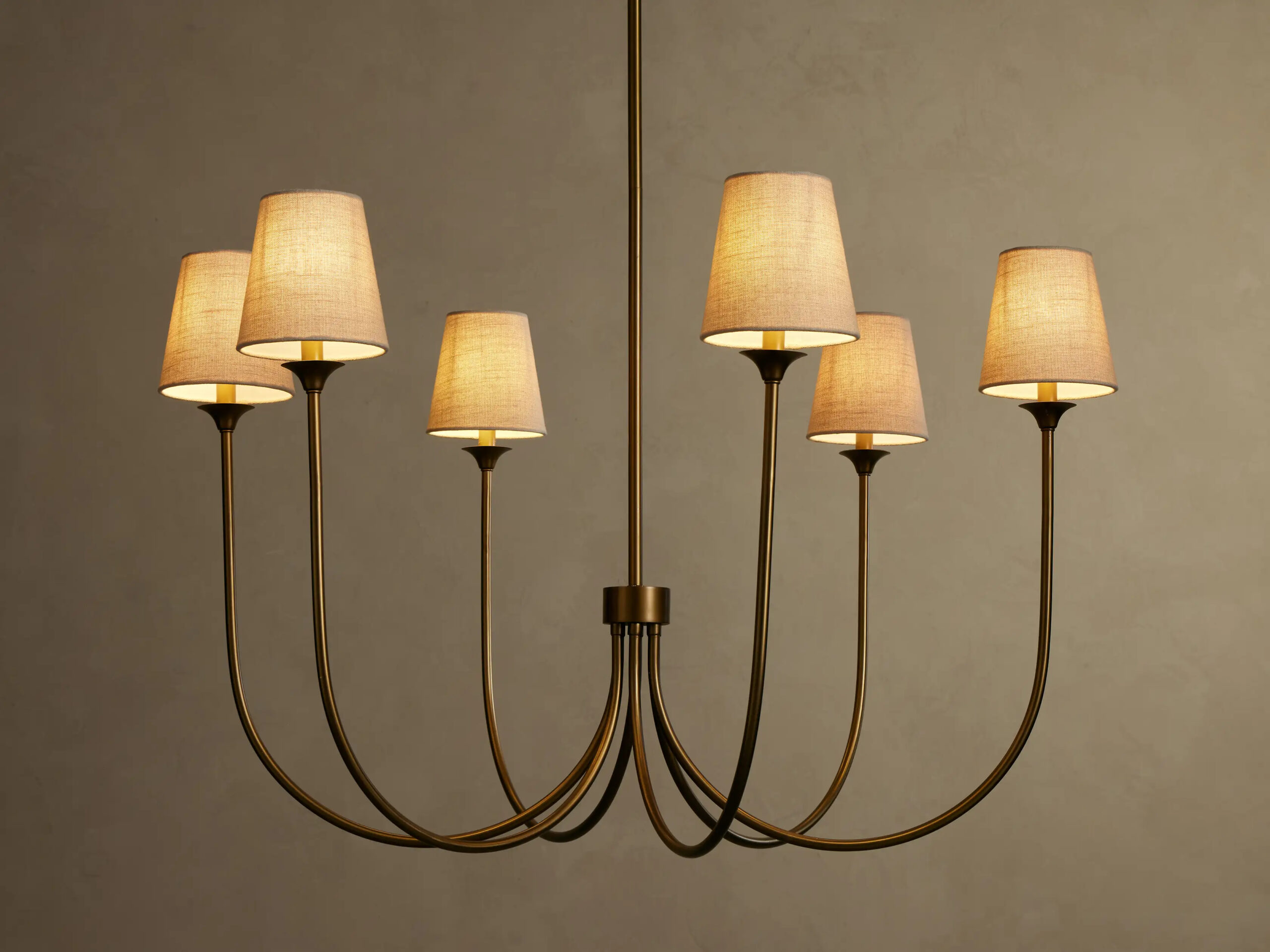 661355H303_G251201 GV Saige Brass Chandelier Round 42 Inch - Image 1