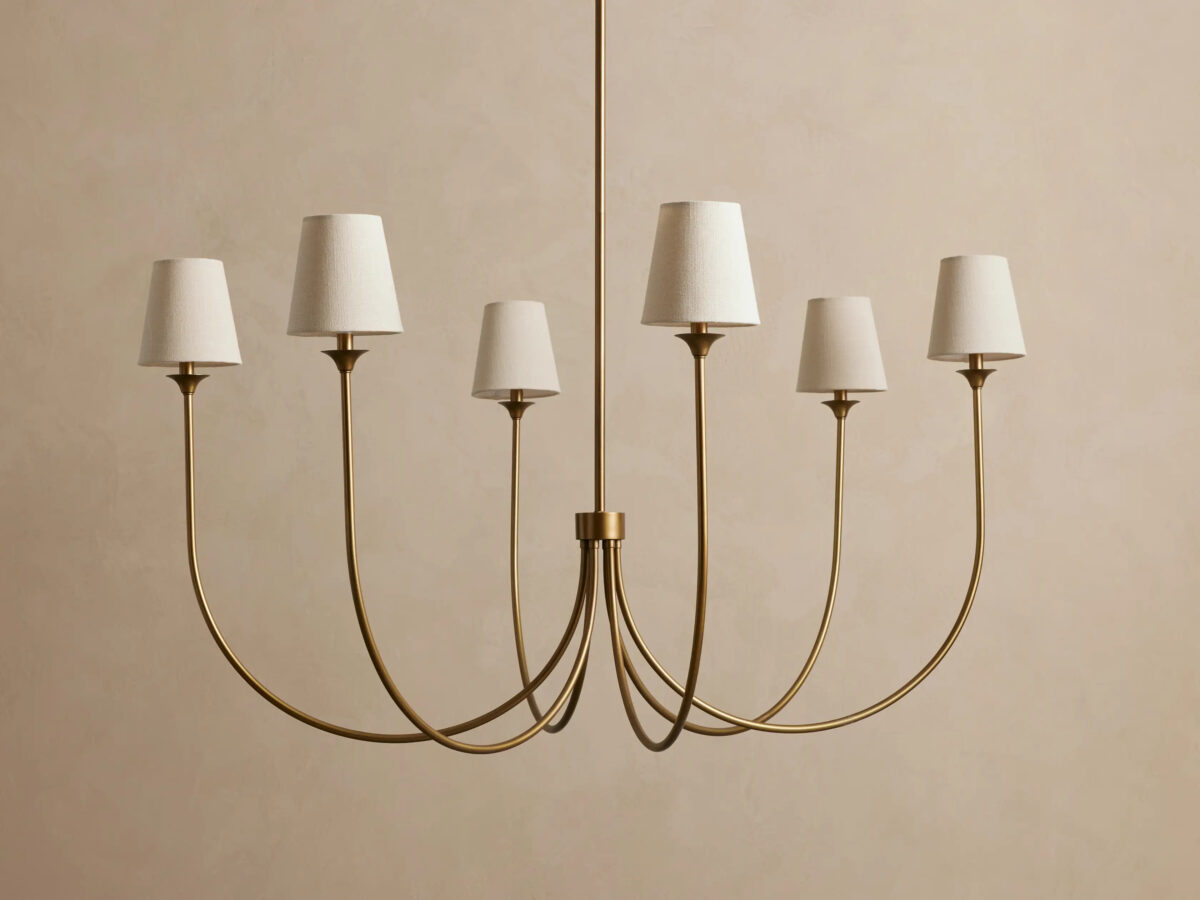 GV Saige Brass Chandelier Round 42 Inch - Image 8