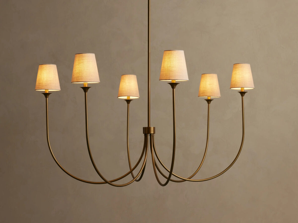 GV Saige Brass Chandelier Round 42 Inch - Image 6