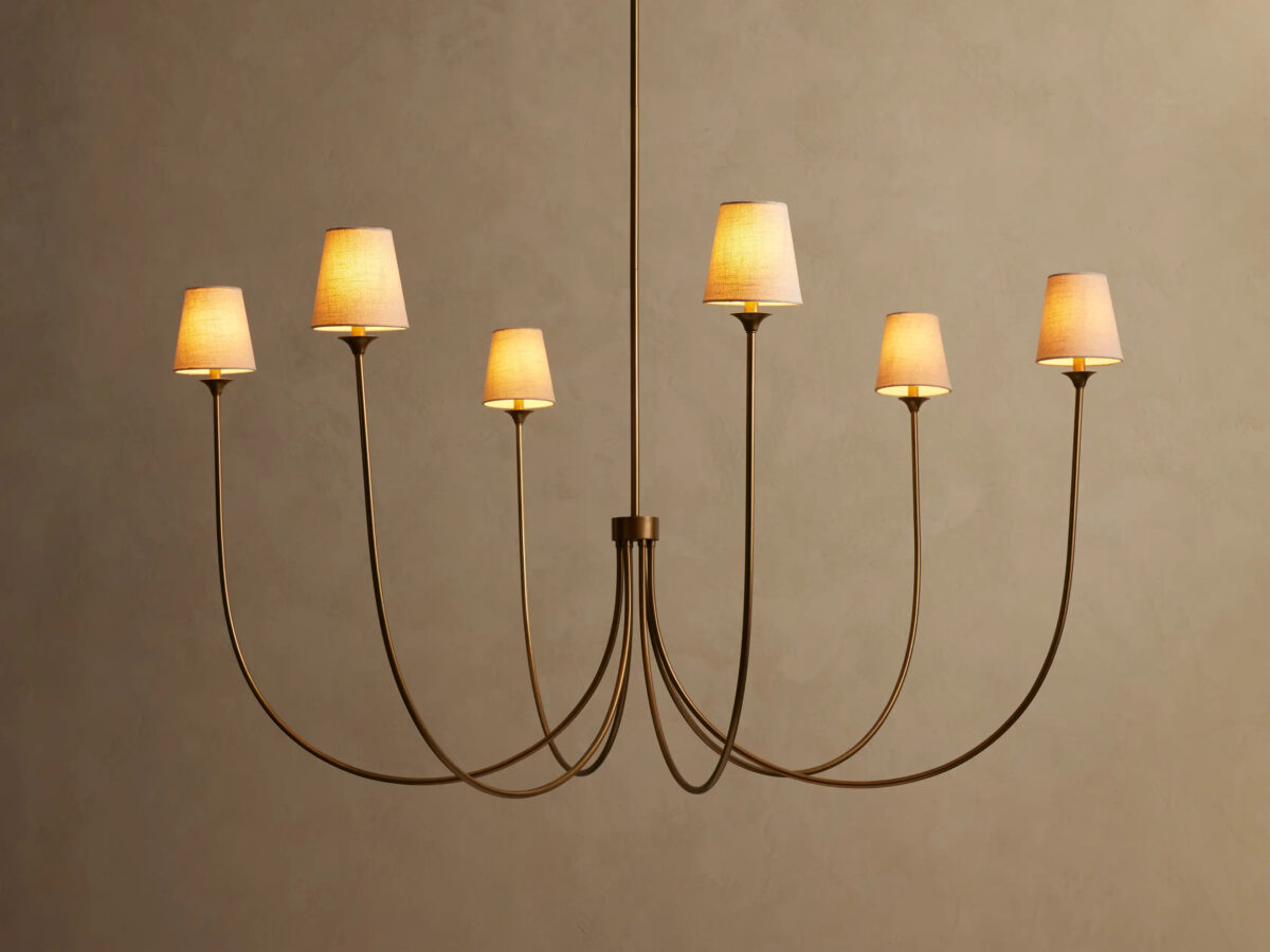 GV Saige Brass Chandelier Round 42 Inch - Image 12
