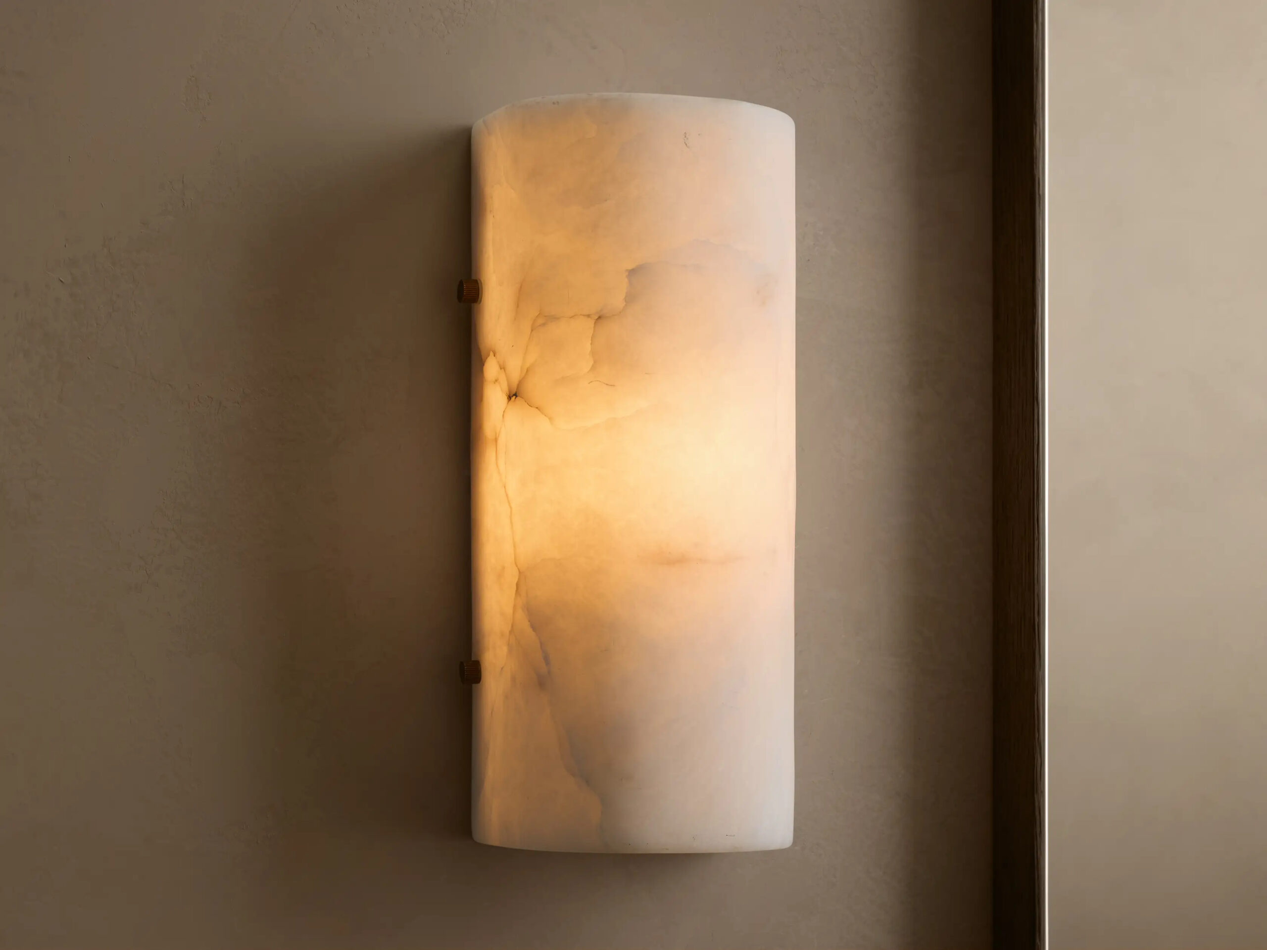 661595H01_C250708 GV Chayla Alabaster Sconce - Image 1
