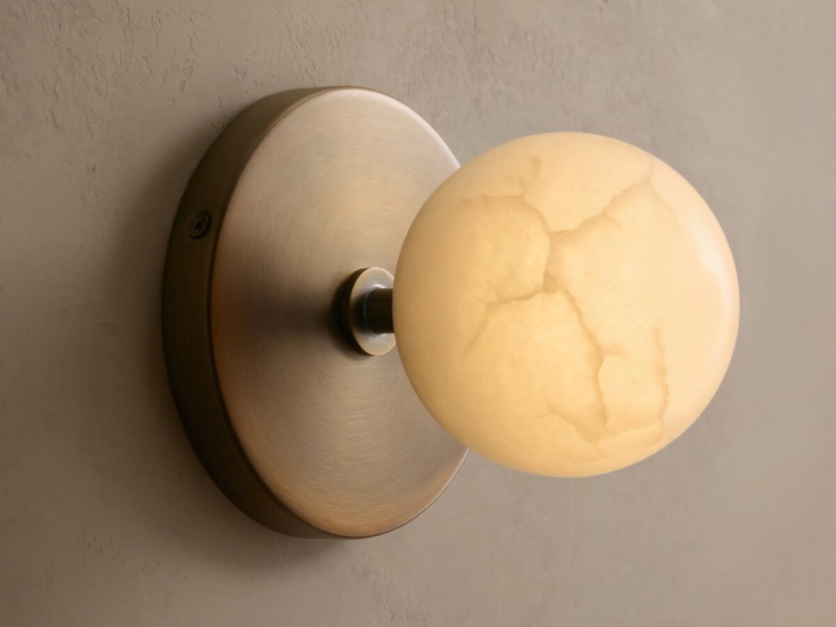 GV Girouette Modern Stone Sconce in Nickel - Image 6