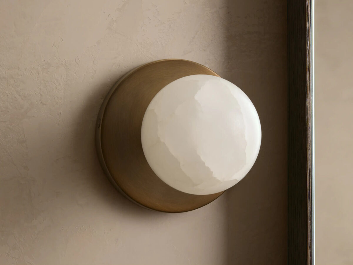 GV Girouette Modern Stone Sconce in Nickel - Image 5