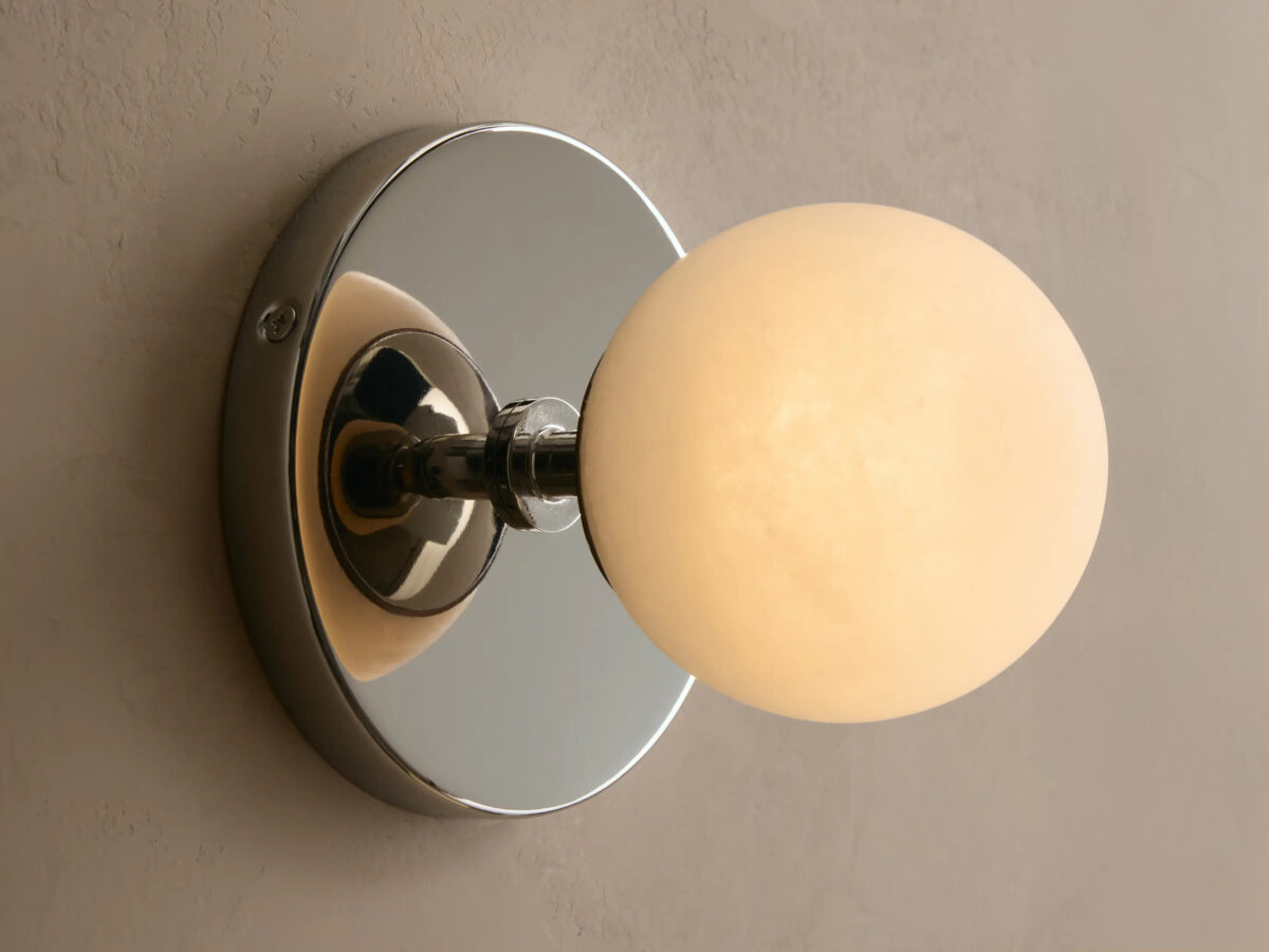 GV Girouette Modern Stone Sconce in Nickel - Image 3