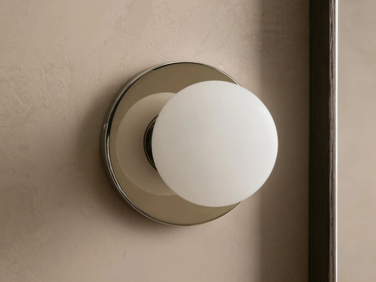 GV Girouette Modern Stone Sconce in Nickel - Image 2