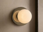 GV Girouette Modern Stone Sconce in Nickel