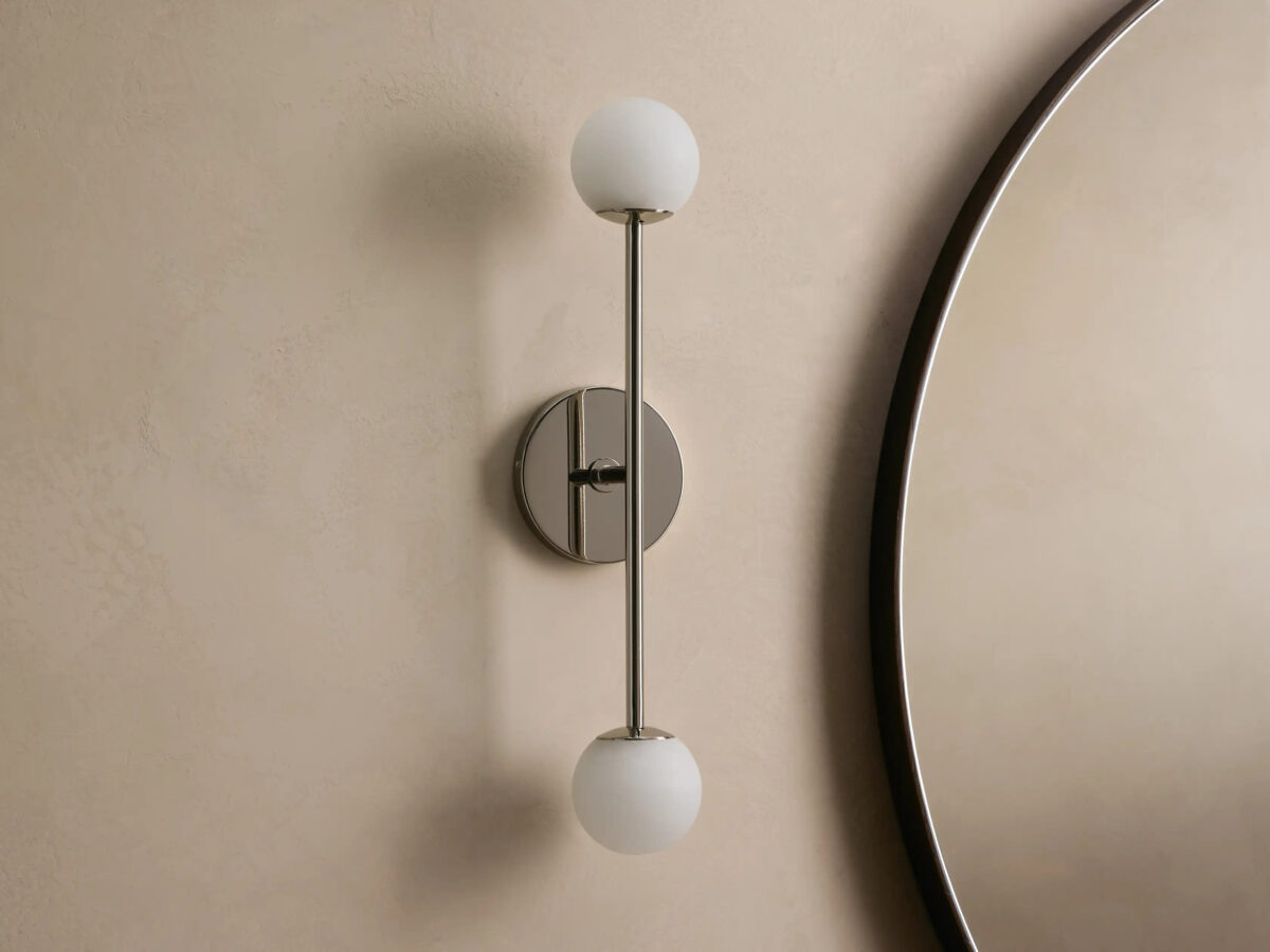 GV Modern Stone Sconce Double LED Wall Light - Image 5