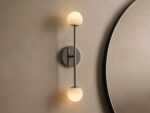 GV Modern Stone Sconce Double LED Wall Light - Image 4