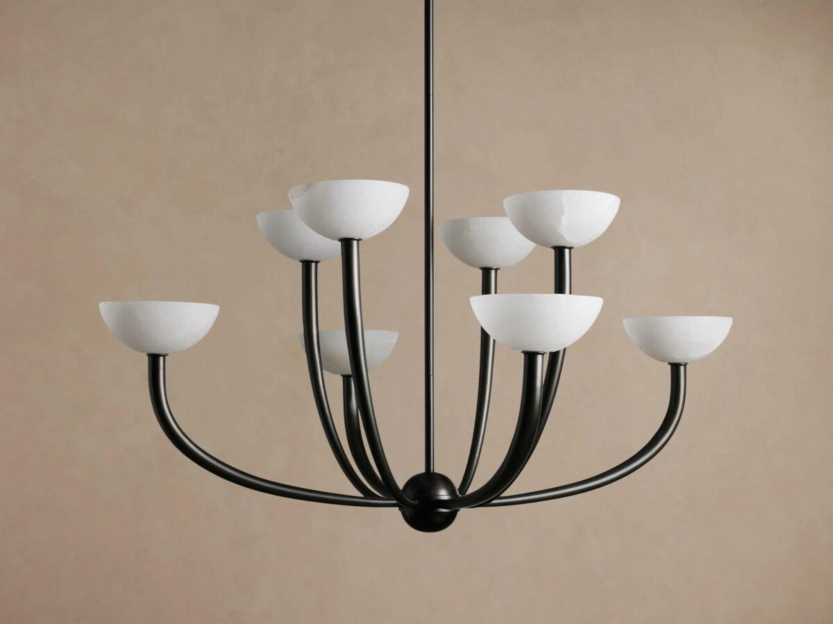 GV Saguaro Alabaster Chandelier in Bronze - Image 2