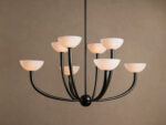 GV Saguaro Alabaster Chandelier in Bronze