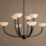 GV Saguaro Alabaster Chandelier in Bronze