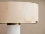 GV Chayla Alabaster Floor Lamp in Dark Antique Brass - Image 4