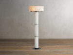 GV Chayla Alabaster Floor Lamp in Bronze