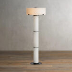 GV Chayla Alabaster Floor Lamp in Bronze