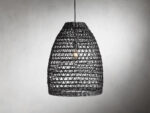 GV Black Wicker Pendant Outdoor Light