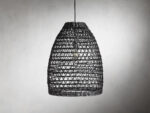 GV Black Wicker Pendant Outdoor Light - Image 2