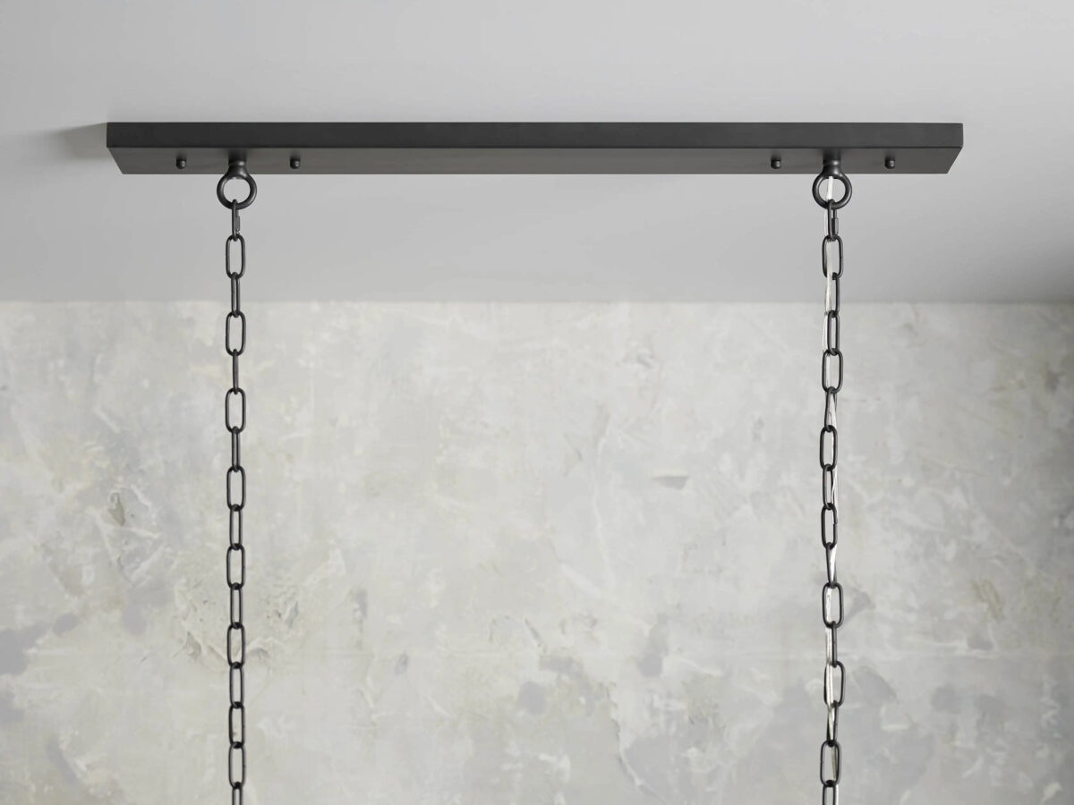 GV Garnet Bronze Chandelier 41 Inch Rectangular Iron Frame - Image 3
