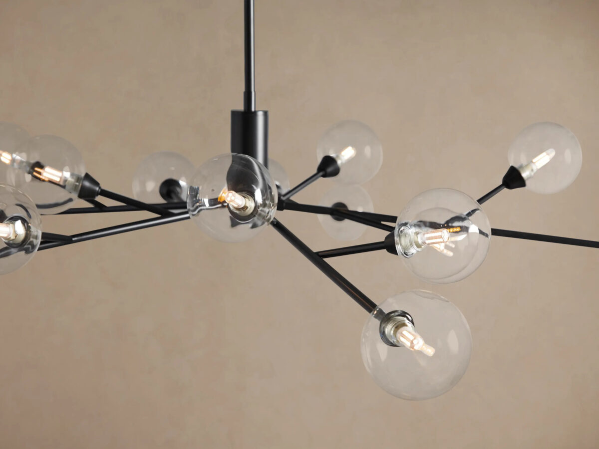 GV Apollo Iron Globe Chandelier Round LED Light - Image 7