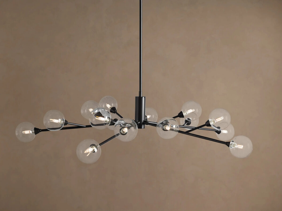 GV Apollo Iron Globe Chandelier Round LED Light - Image 5