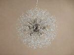GV Dandelion Round Crystal Chandelier 30 Inch Silver - Image 2