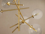 GV Roscoe Brass Globe Light Chandelier - Image 3