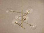 GV Roscoe Brass Globe Light Chandelier - Image 2