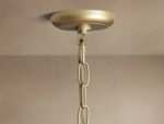 GV Leyland Round Art Deco Glass Light Chandelier - Image 3